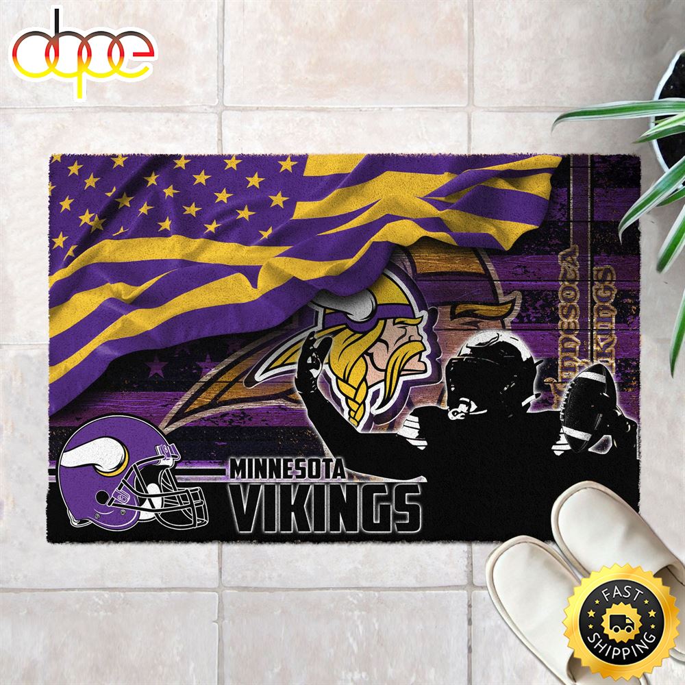 Minnesota Vikings NFL Doormat For Your This Sports Season Uhkk0r