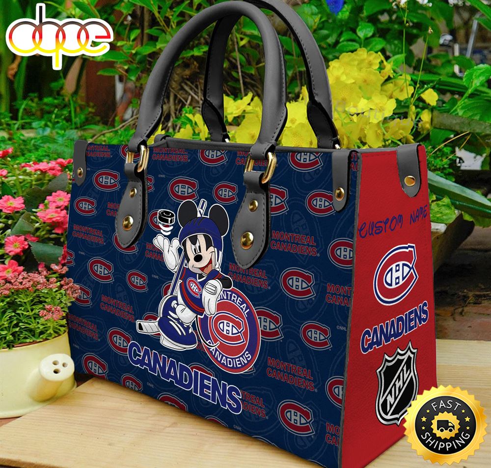 Montreal Canadiens NHL Mickey Women Leather Hand Bag Q6xhgw