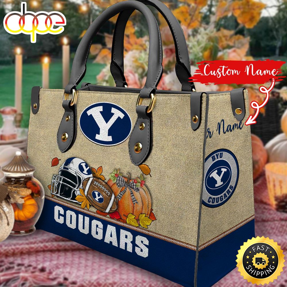 NCAA BYU Cougars Autumn Women Leather Bag Euyfhl