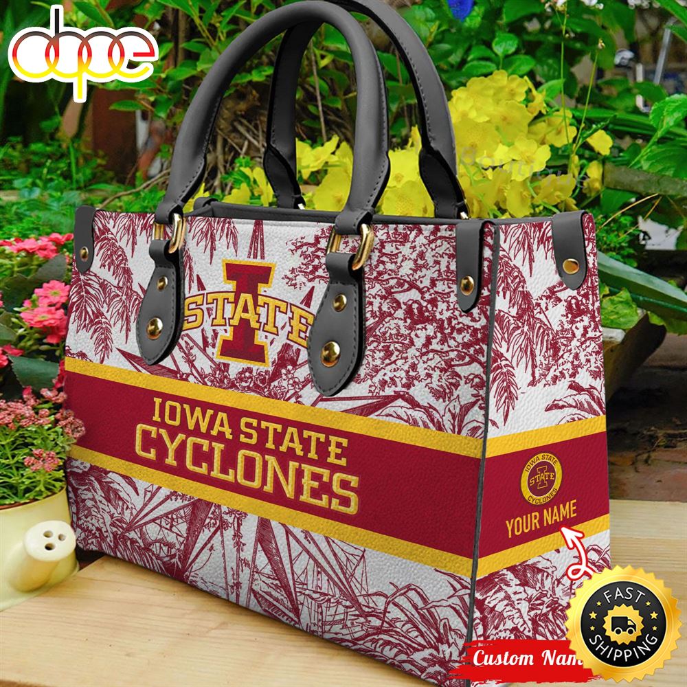 NCAA Iowa State Cyclones Women Leather HandBag Hbuyqm