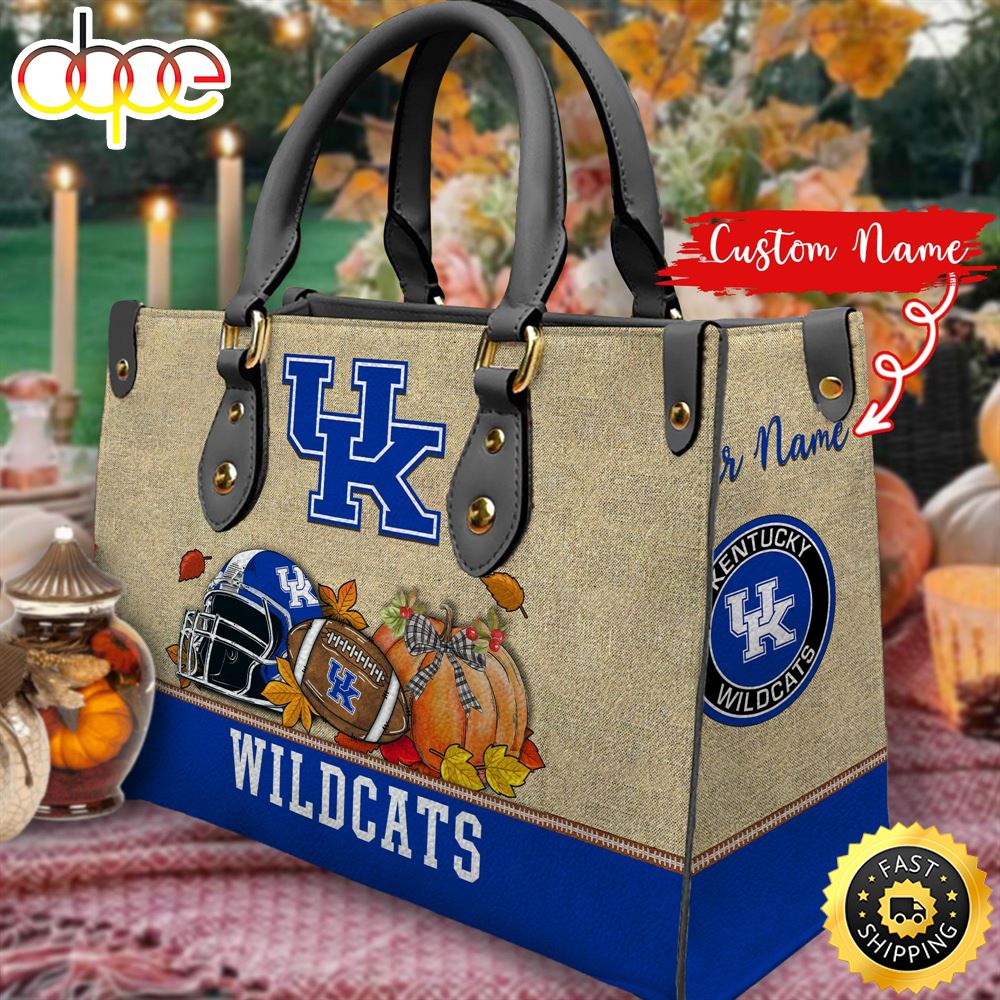 NCAA Kentucky Wildcats Autumn Women Leather Bag P4fvec
