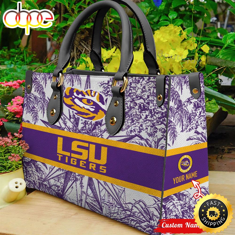 NCAA LSU Tigers Women Leather HandBag Hyggqp