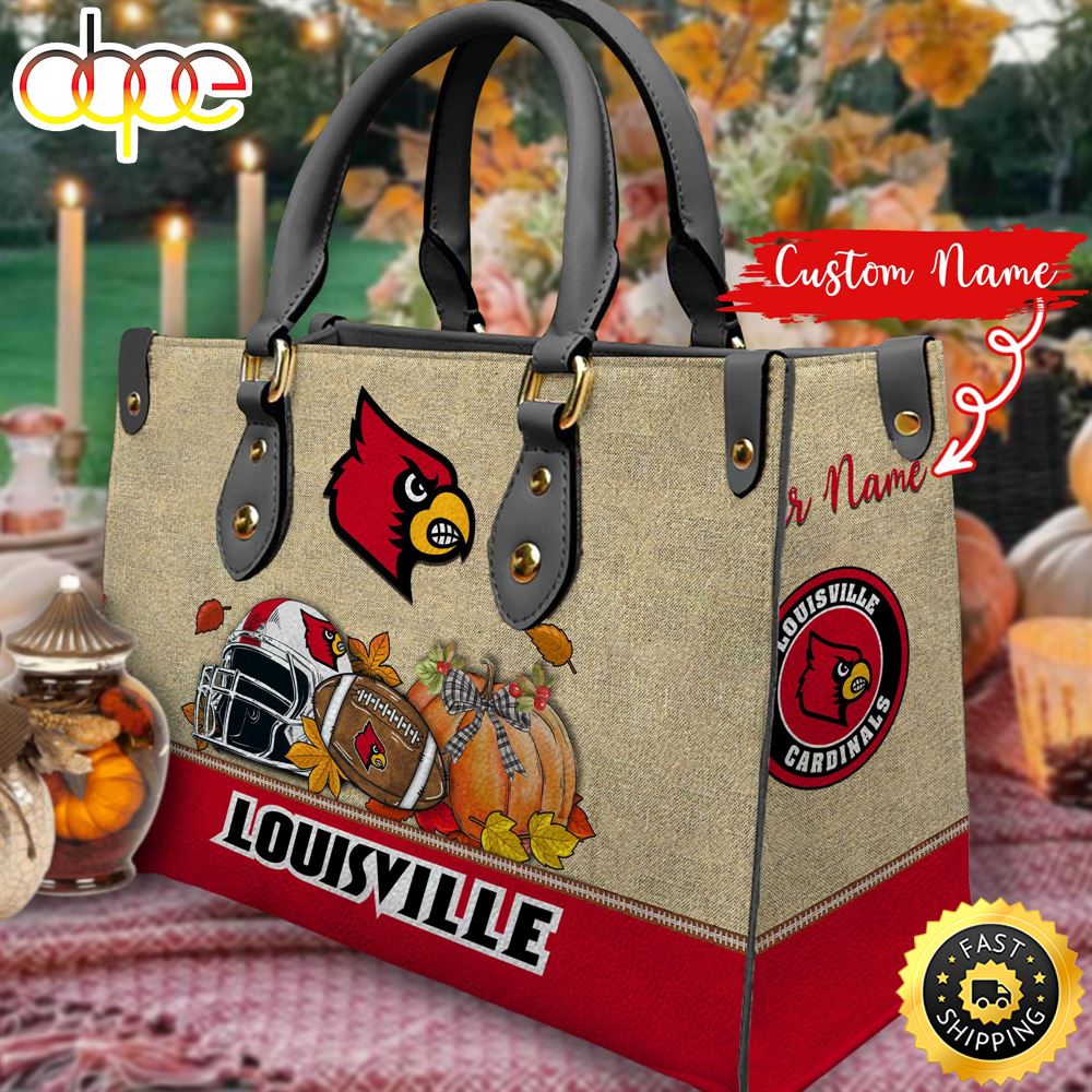 NCAA Louisville Cardinals Autumn Women Leather Bag Mqfzi8