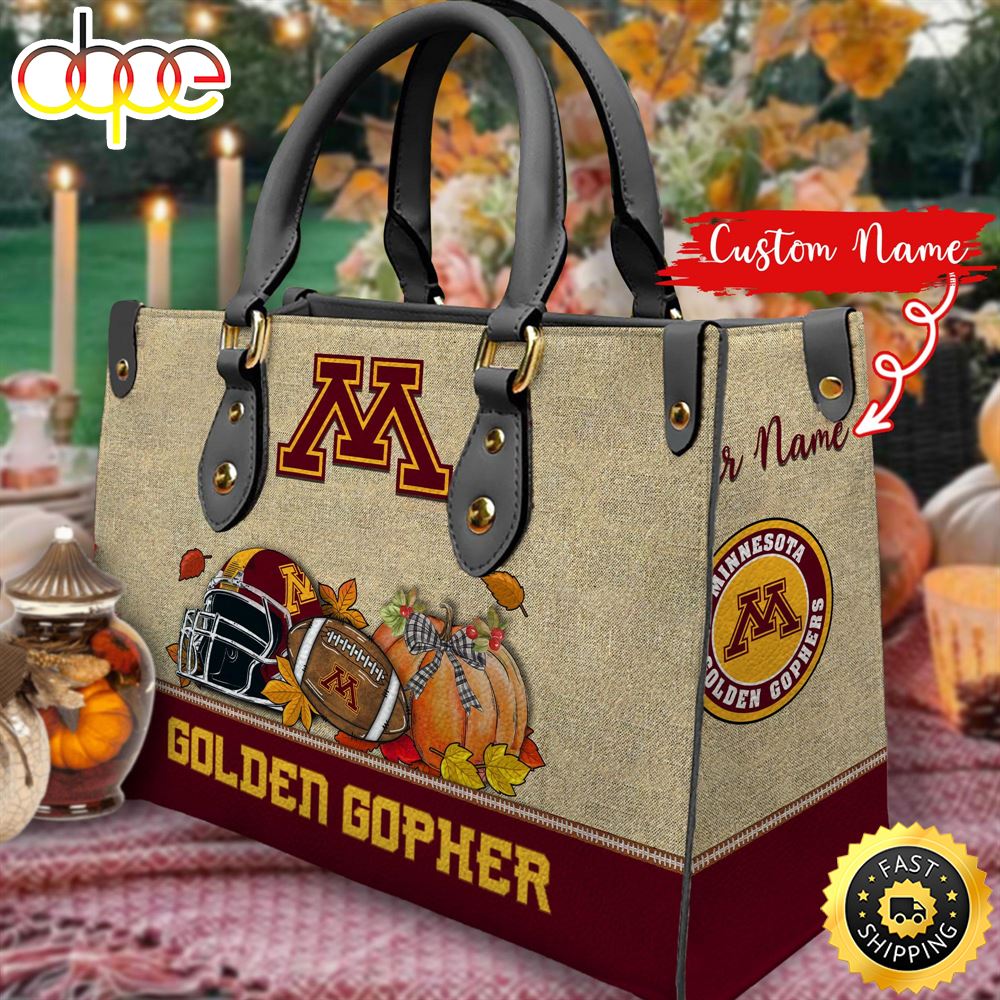 NCAA Minnesota Golden Gophers Autumn Women Leather Bag Zu6utv