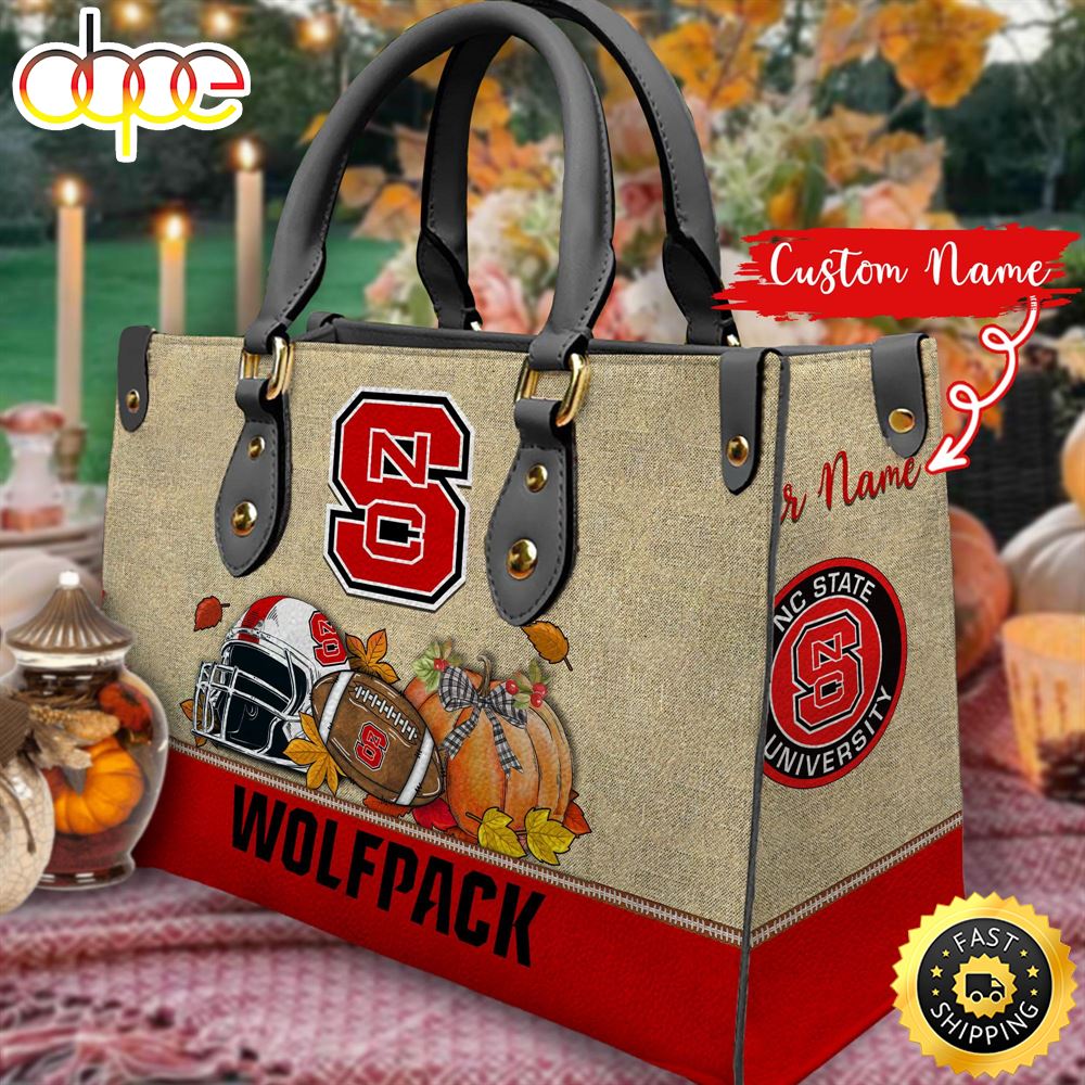 NCAA NC State Wolfpack Autumn Women Leather Bag Pfnqkb