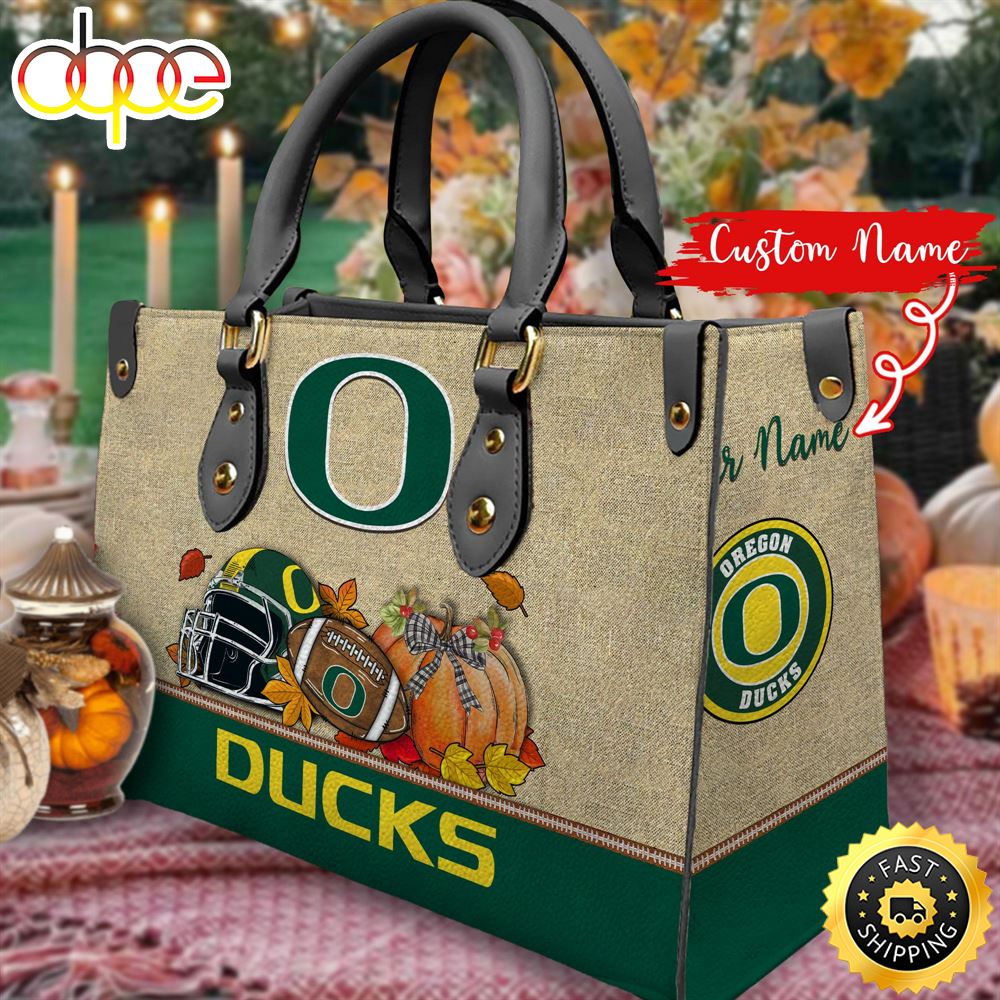 NCAA Oregon Ducks Autumn Women Leather Bag Tp62yp