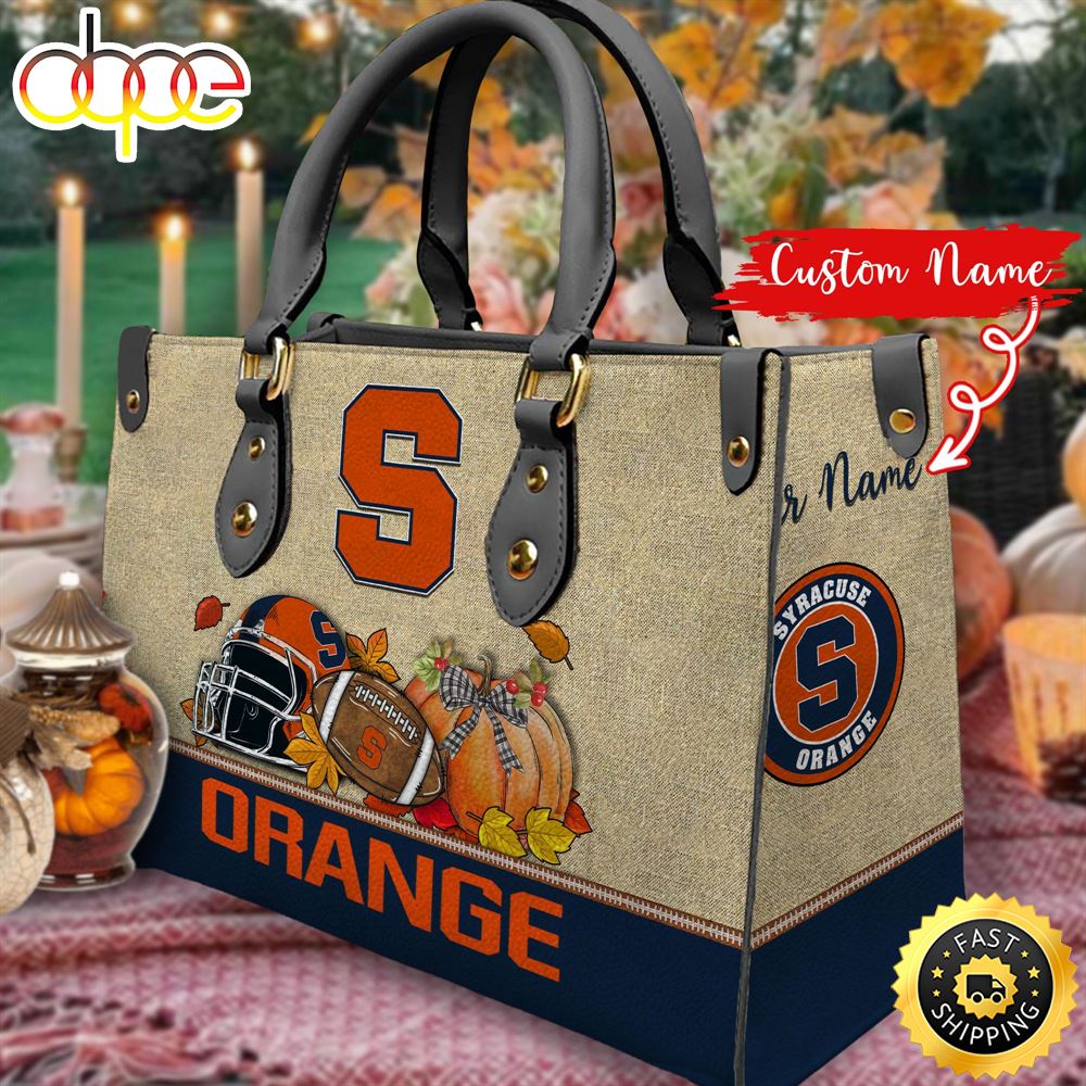 NCAA Syracuse Orange Autumn Women Leather Bag Ujixnb