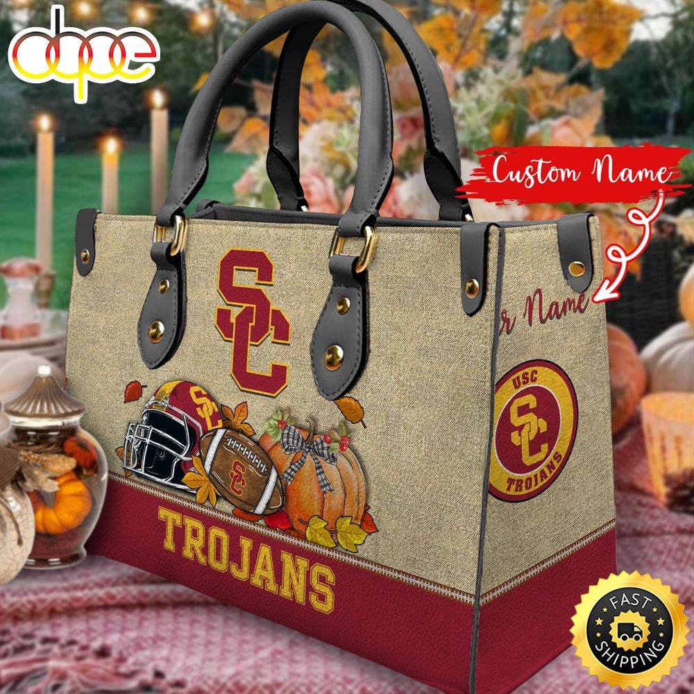 NCAA USC Trojans Autumn Women Leather Bag Mbubmd