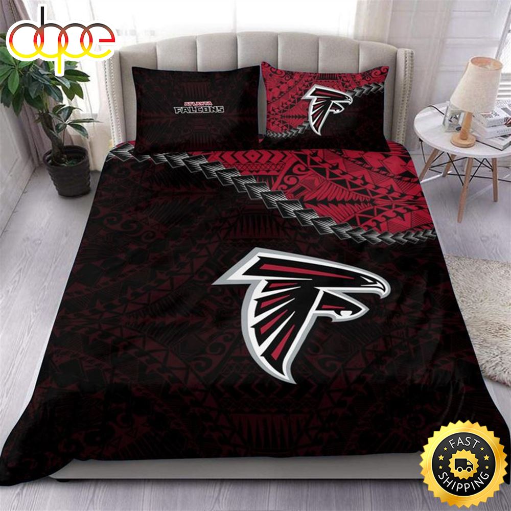 NFL Atlanta Falcons Black Red Bedding Set M3soce