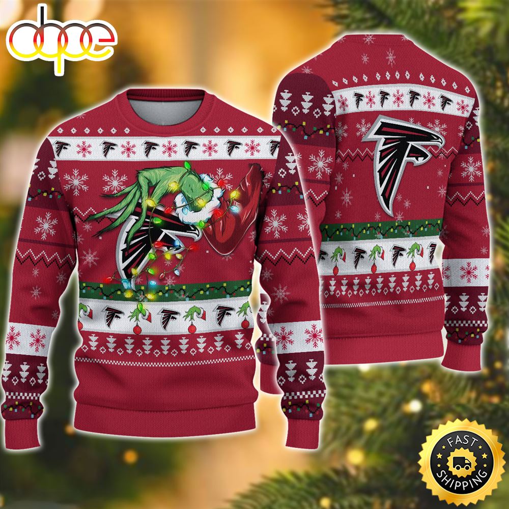 NFL Atlanta Falcons Grinch Christmas Ugly Sweater Y9qq8u