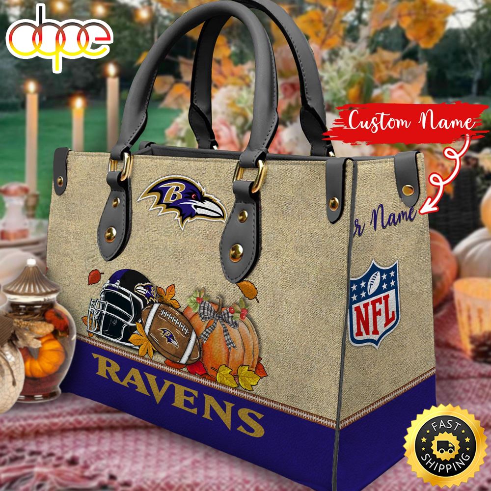 NFL Baltimore Ravens Autumn Women Leather Bag Ptmxnw