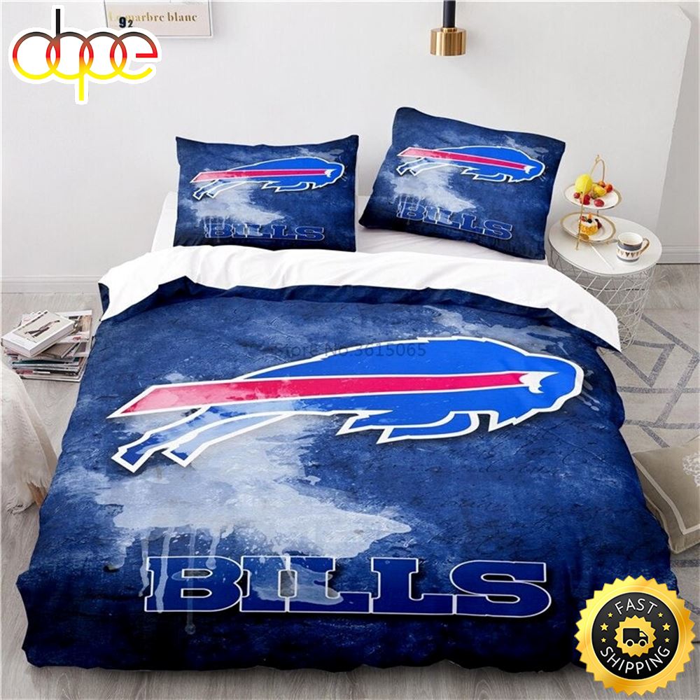 NFL Buffalo Bills Royal Blue Bedding Set Ihj9zt