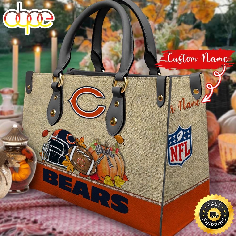 NFL Chicago Bears Autumn Women Leather Bag Gj8iyd