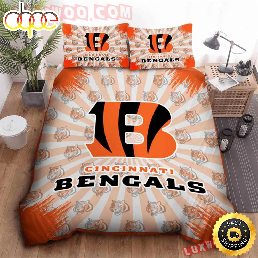 NFL Cincinnati Bengals Light Orange Bedding Set Usvq2q