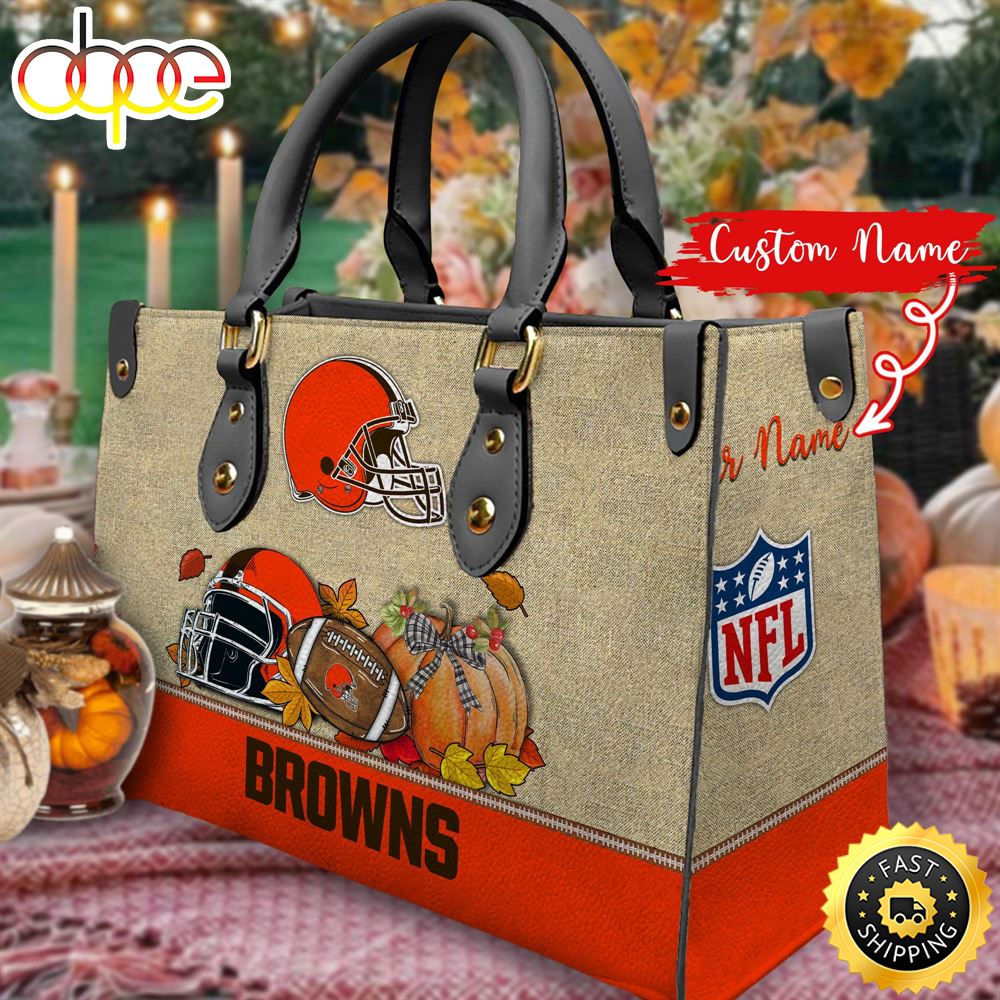 NFL Cleveland Browns Autumn Women Leather Bag Xqcv8q