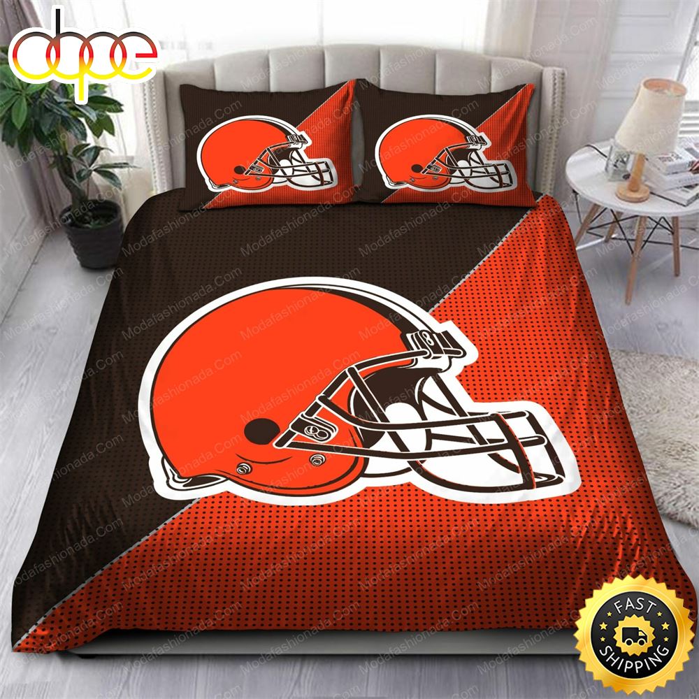 NFL Cleveland Browns Orange Bedding Set V2 Zy3lbq