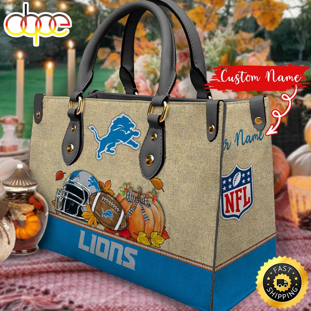 NFL Detroit Lions Autumn Women Leather Bag Lsrxoc