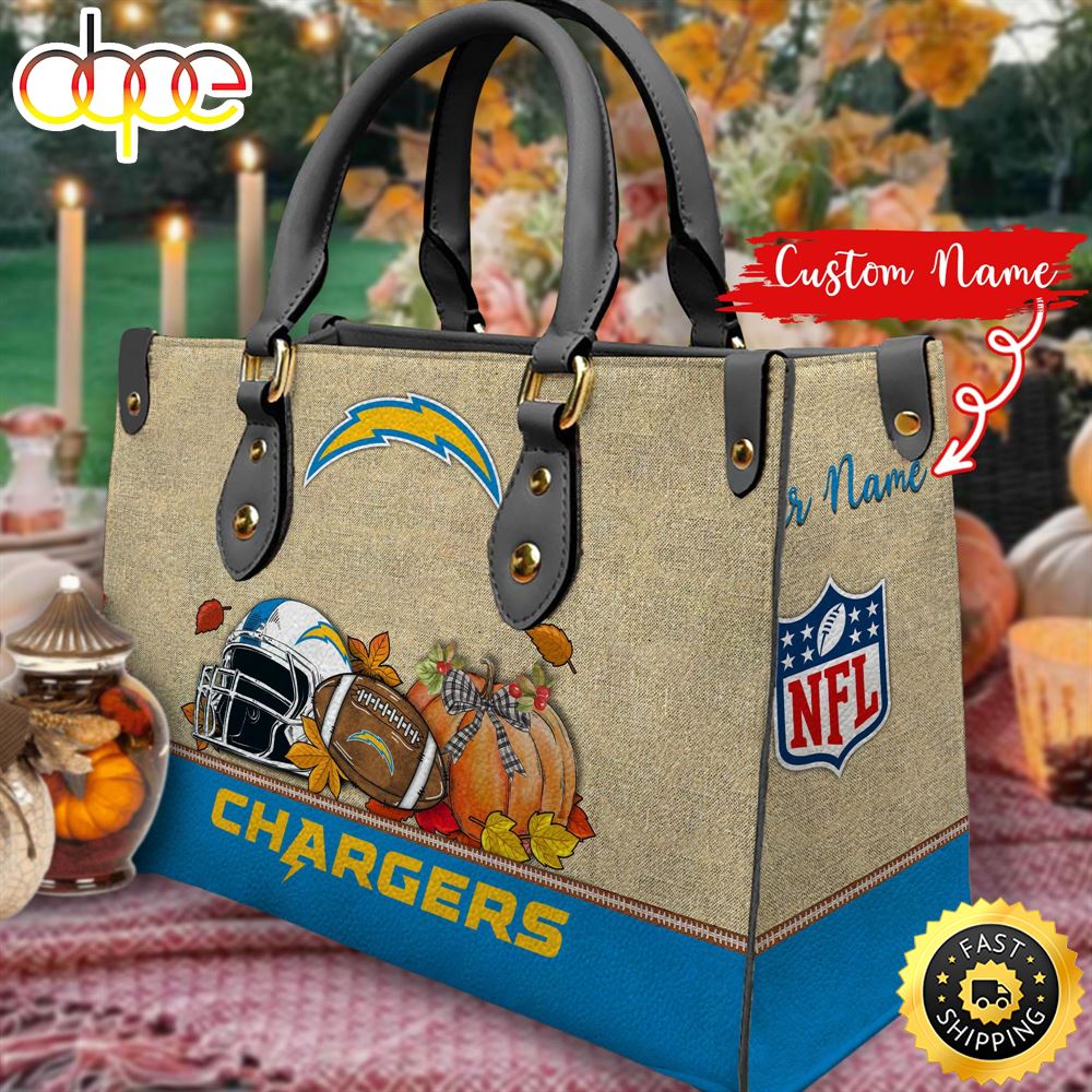 NFL Los Angeles Chargers Autumn Women Leather Bag Qypqmd