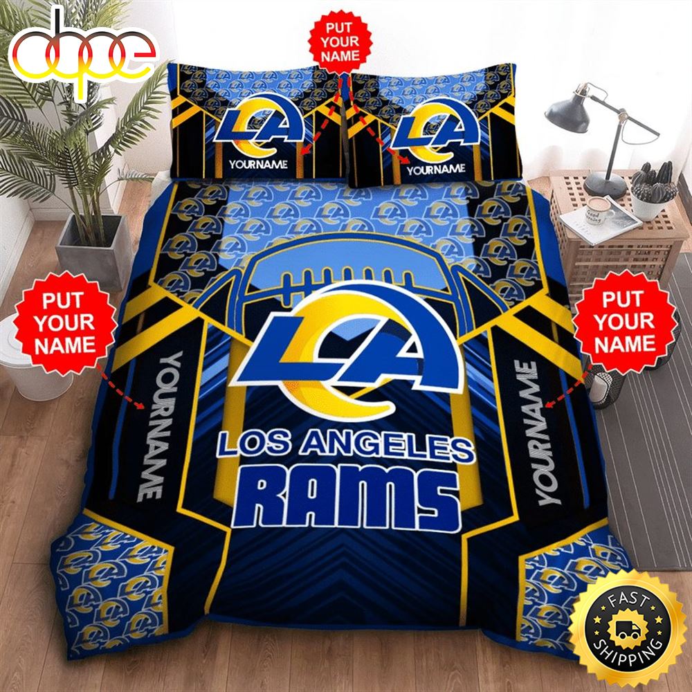 NFL Los Angeles Rams Custom Name Limited Edition Bedding Set Adcif9