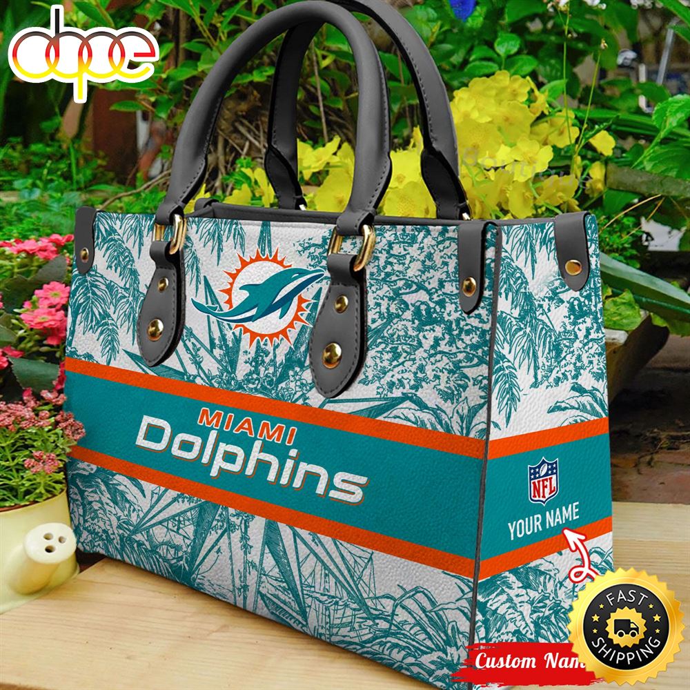 NFL Miami Dolphins NFL Women Leather Bag Slghzx