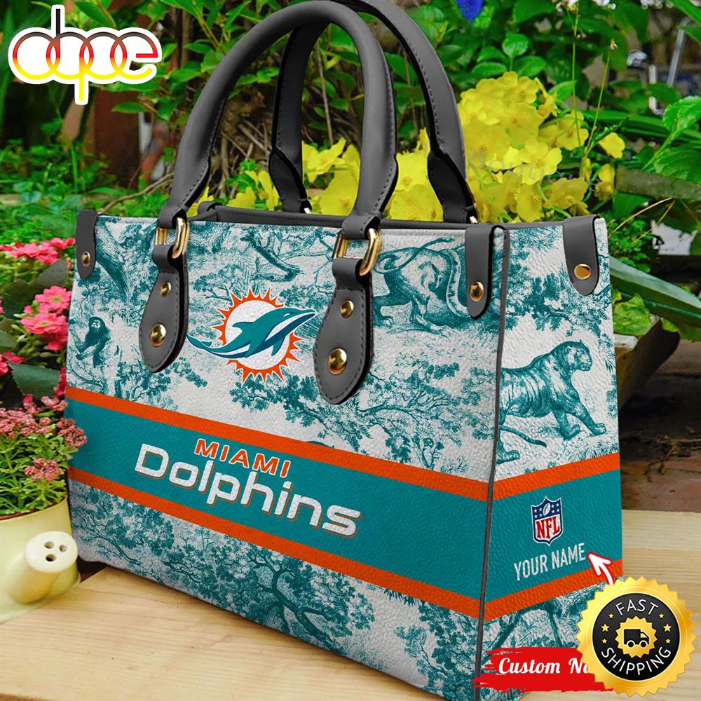 NFL Miami Dolphins Women Leather Bag Dajicy