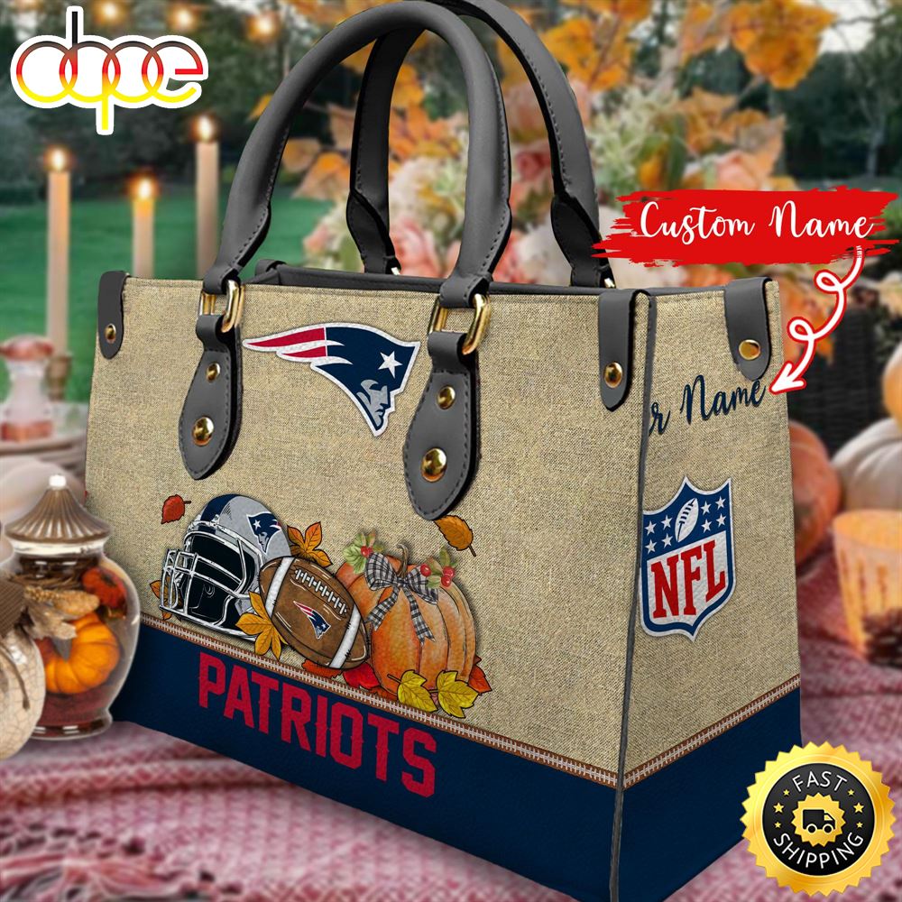 NFL New England Patriots Autumn Women Leather Bag U3iv1x
