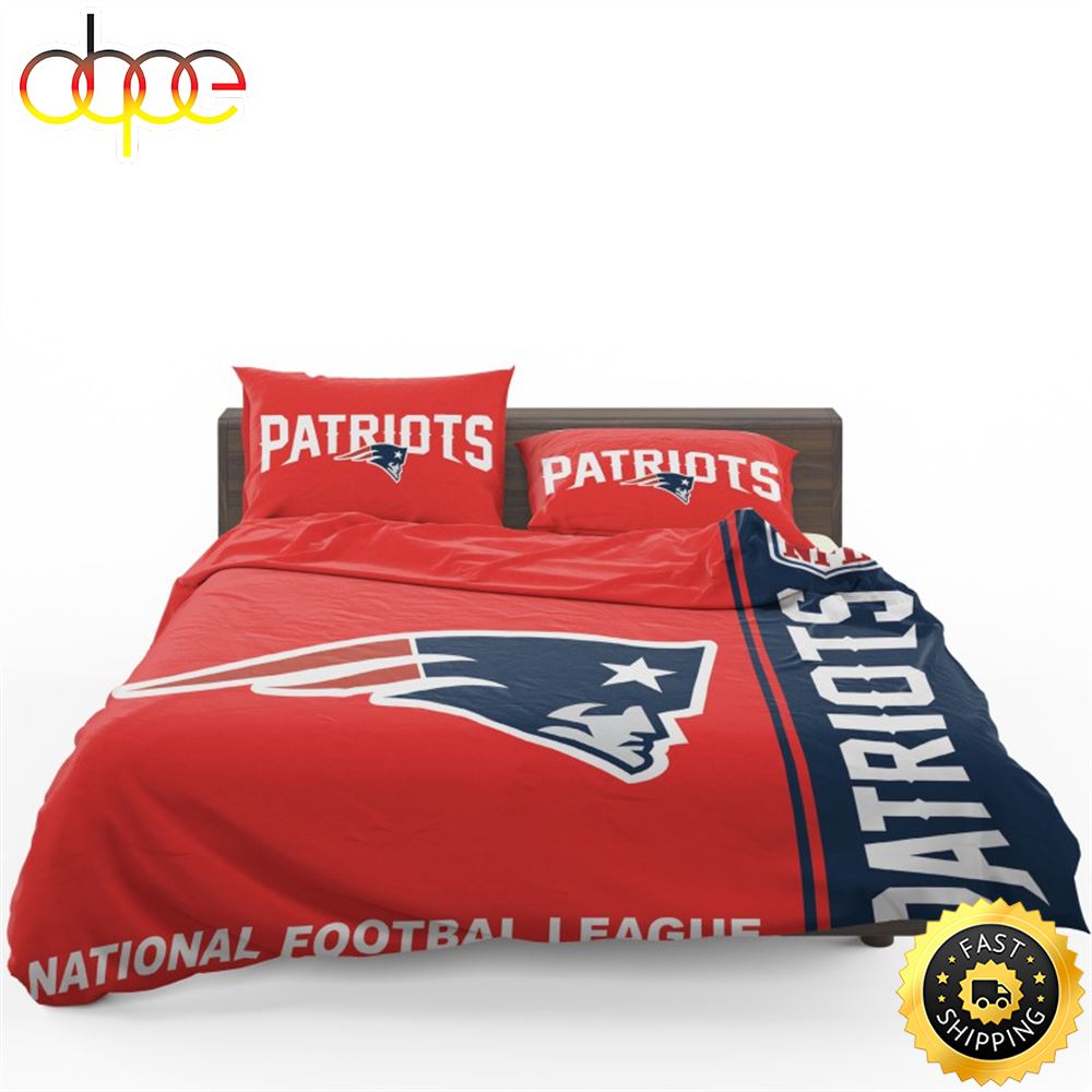 NFL New England Patriots Red Bedding Set Wkifzc