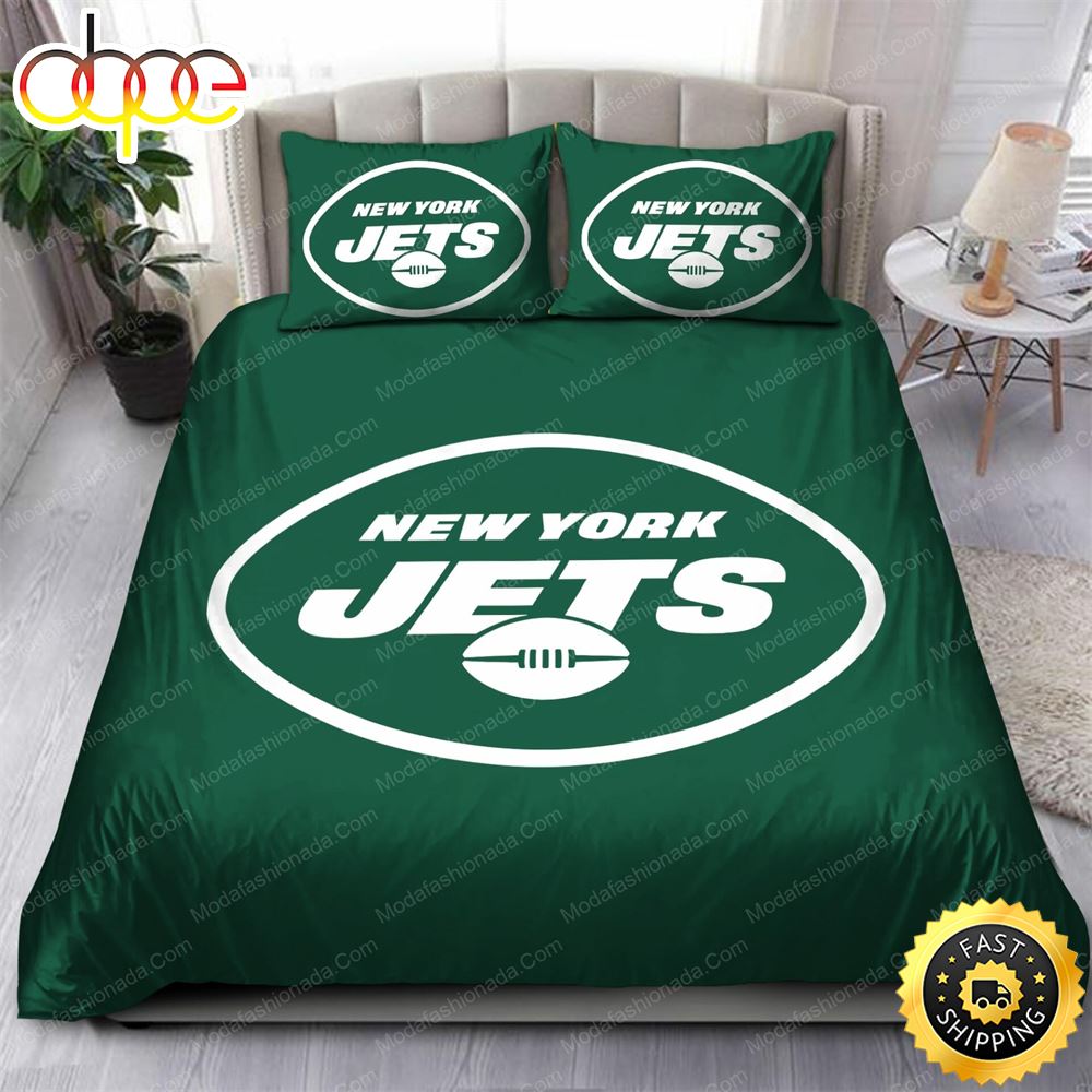 NFL New York Jets Green Bedding Set Gh7yff
