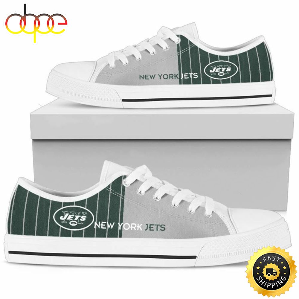 NFL New York Jets Green Grey Low Top Shoes D7s2x2
