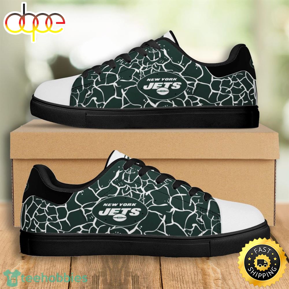 NFL New York Jets Stan Smith Low Top Skate Shoes For Sport Team Dukuvc
