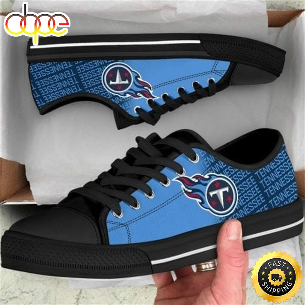 NFL Tennessee Titans Low Top Black Shoes Zn0osm