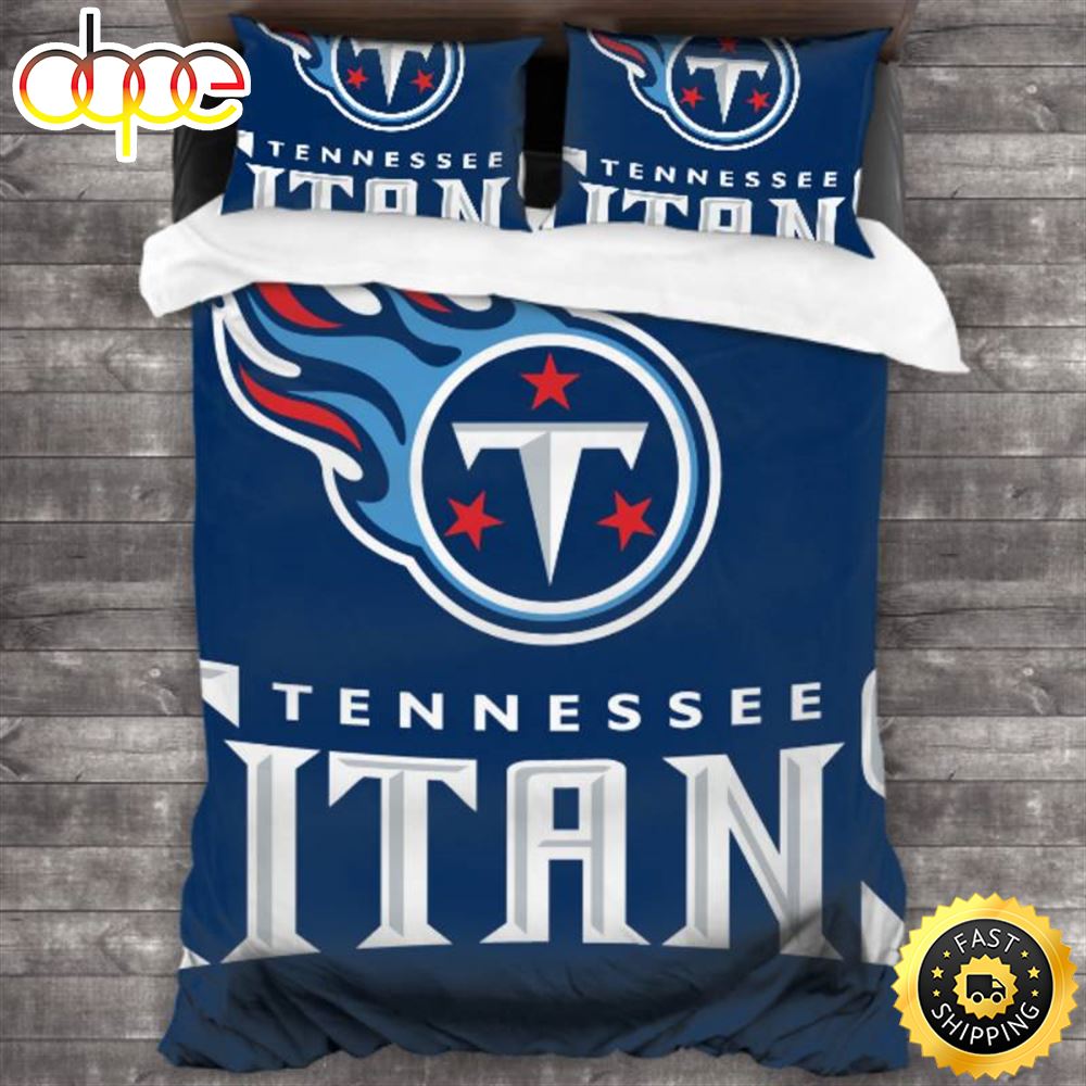 NFL Tennessee Titans Navy Blue Bedding Set V2 Delolr