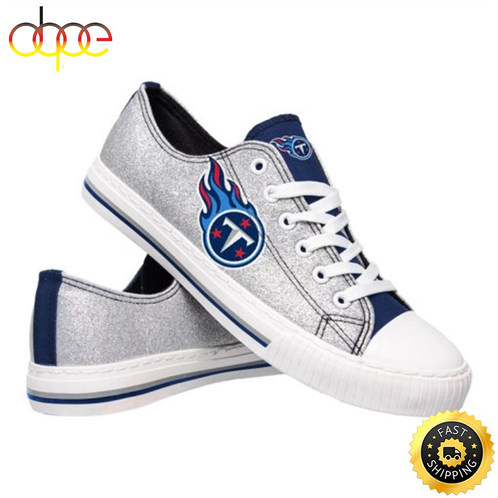 NFL Tennessee Titans Silver Low Top Shoes Nuo8ay
