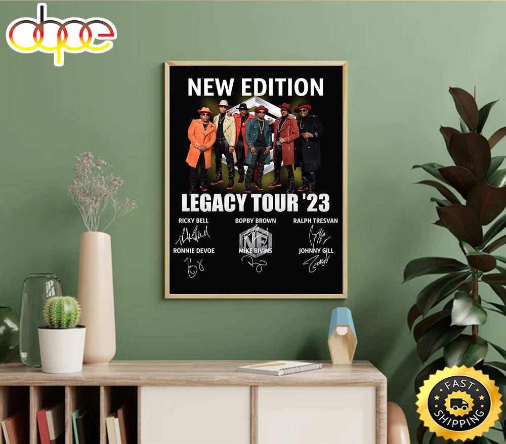 New Edition Poster Legacy Tour 2023 Canvas Uiwbhn