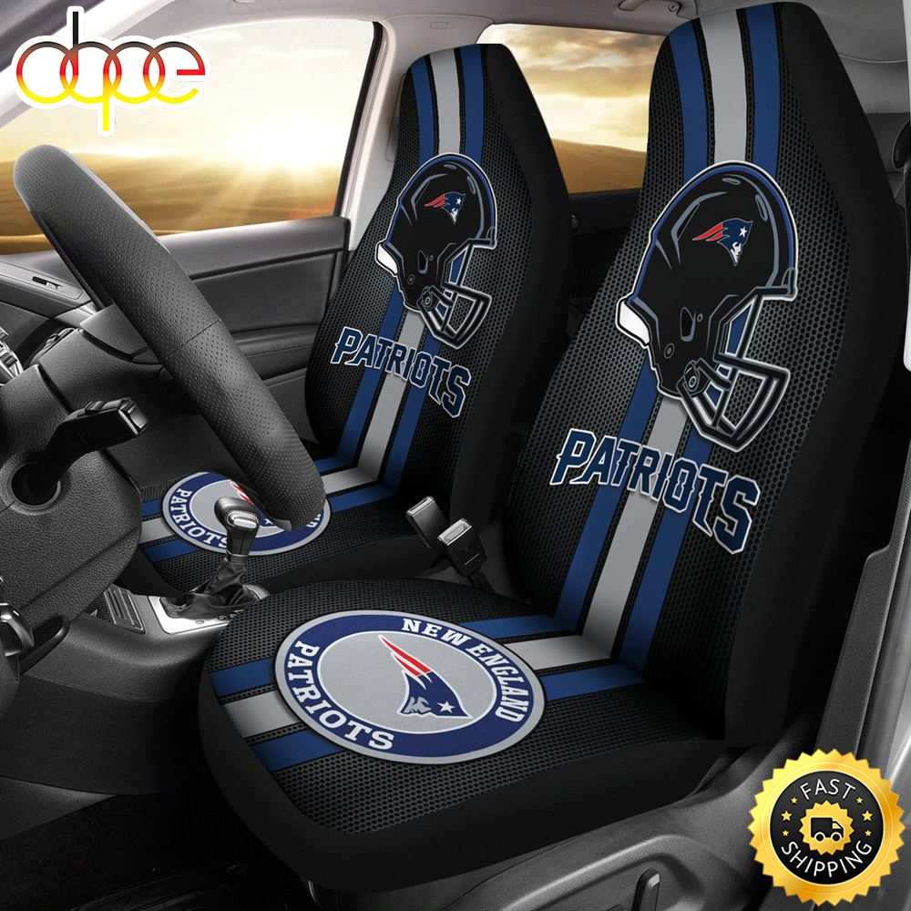 New England Patriots Car Seat Covers American Football Logo Helmet Car Accessories W6vm4a