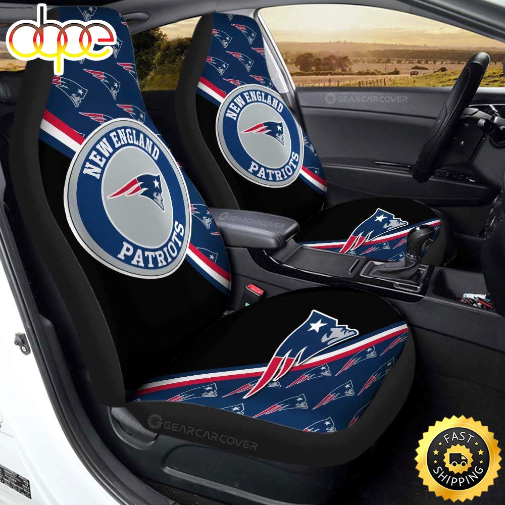 New England Patriots Car Seat Covers Custom Car Accessories For Fans Dw2e63