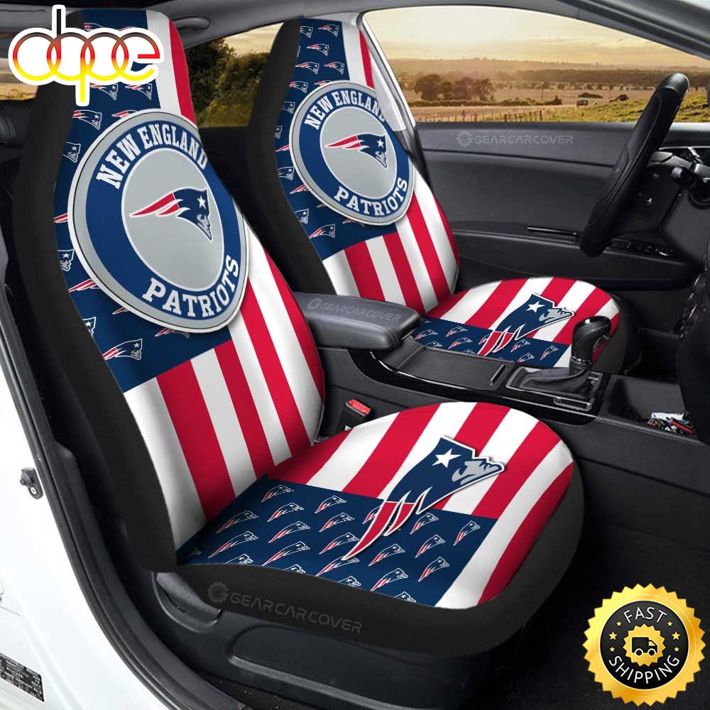 New England Patriots Car Seat Covers Custom Us Flag Style Nuy5kd