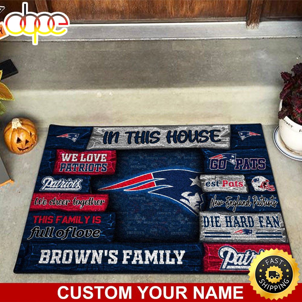 New England Patriots NFL Custom Doormat For Couples This Year Gvv8ut