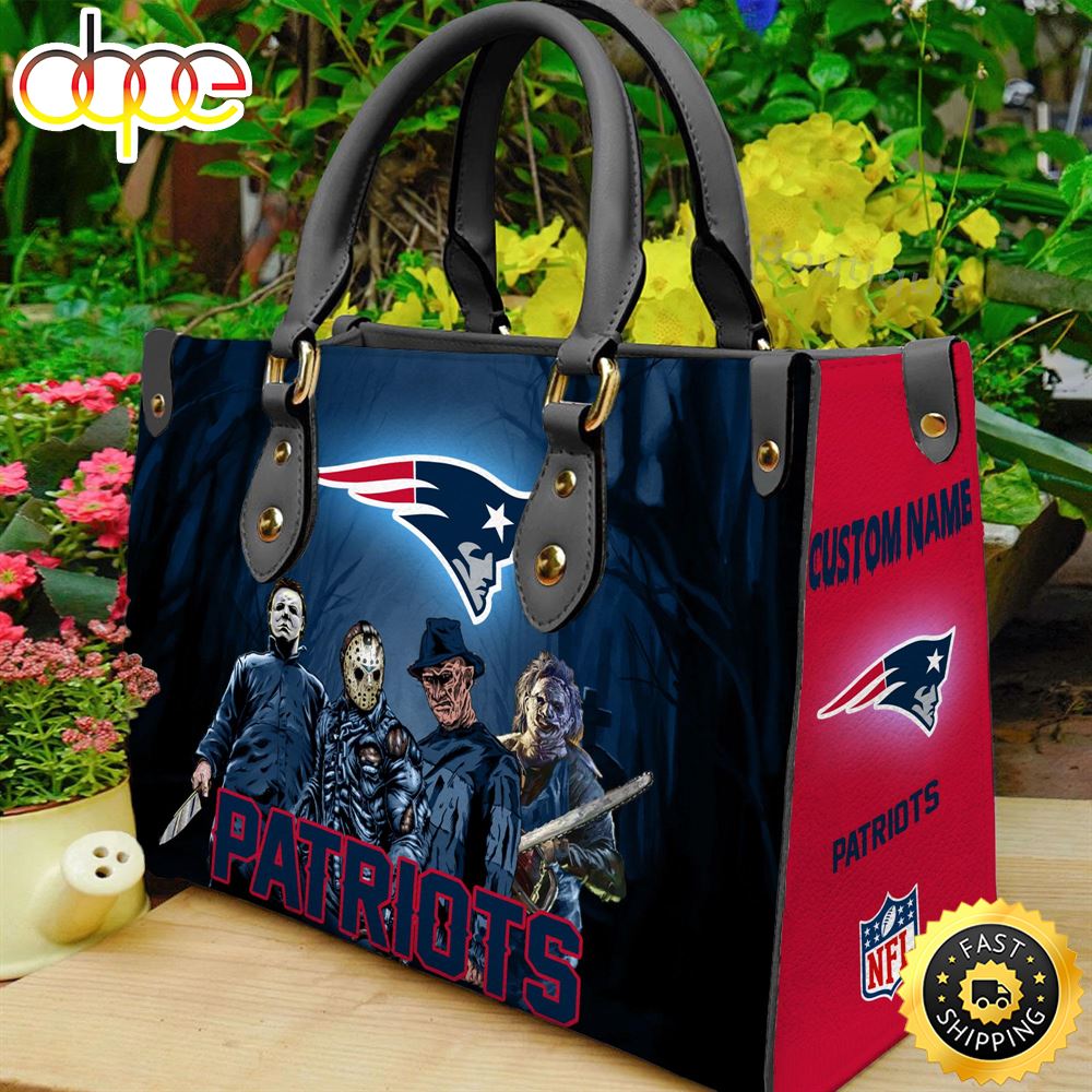 New England Patriots NFL Halloween Women Leather Hand Bag Etgr5z