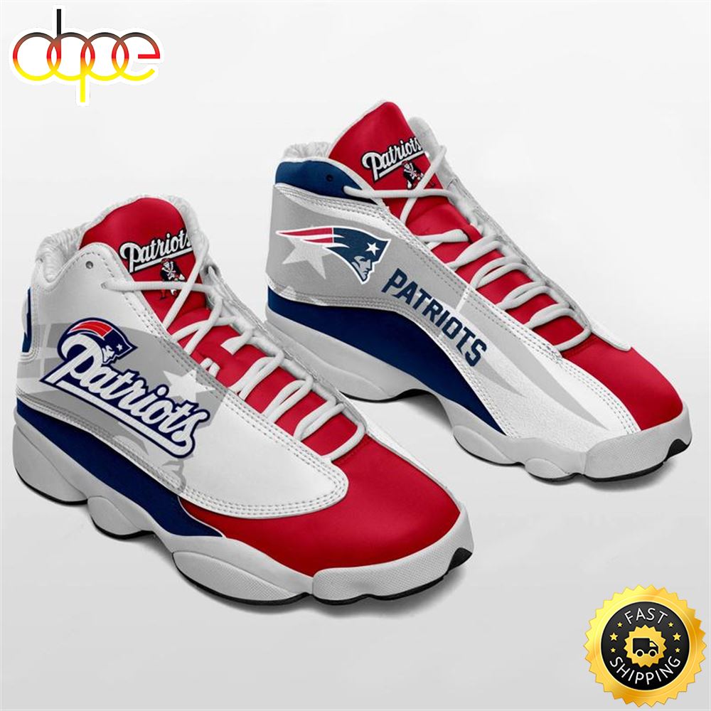 New England Patriots Nfl Ver 6 Air Jordan 13 Sneaker L1nqqj