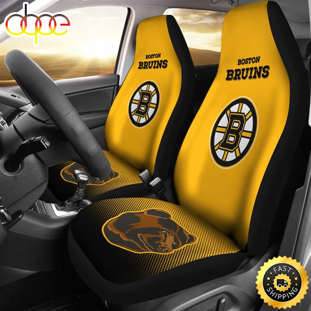New Fashion Fantastic Boston Bruins Car Seat Covers Z61vfm