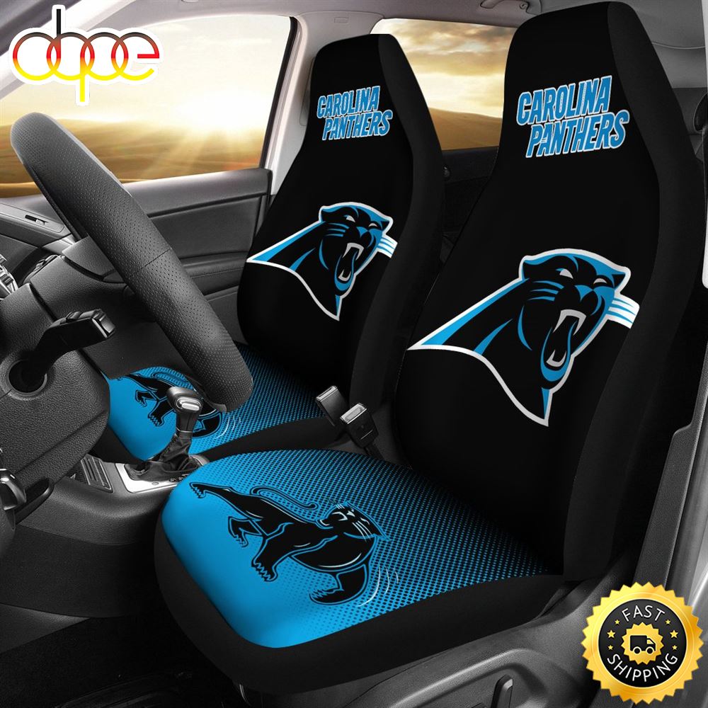 New Fashion Fantastic Carolina Panthers Car Seat Covers Intd15