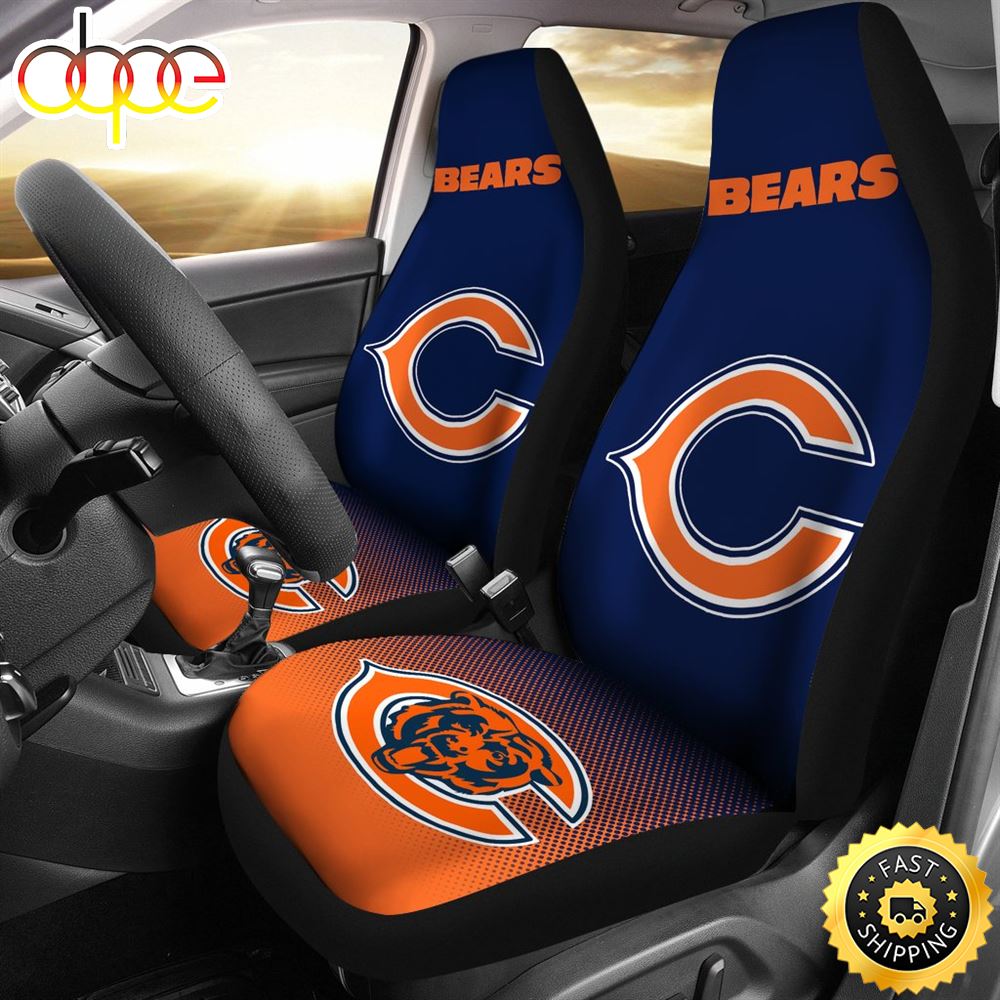 New Fashion Fantastic Chicago Bears Car Seat Covers Nv6087