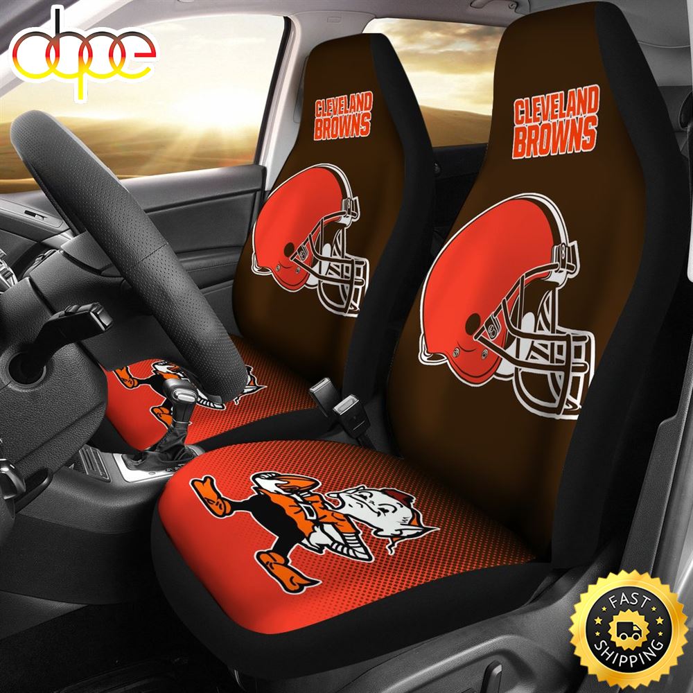 New Fashion Fantastic Cleveland Browns Car Seat Covers Unpphr