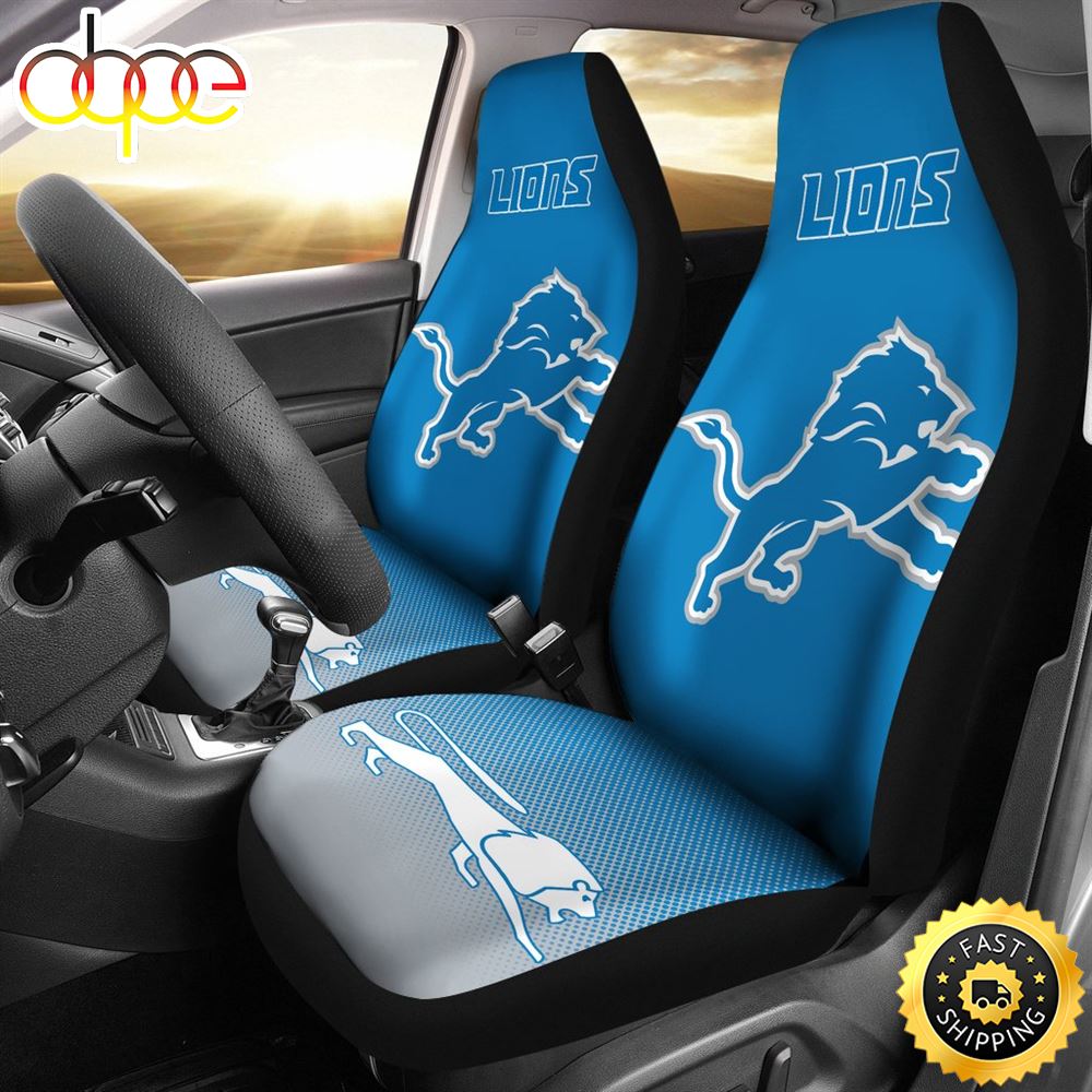 New Fashion Fantastic Detroit Lions Car Seat Covers Qsmw7t