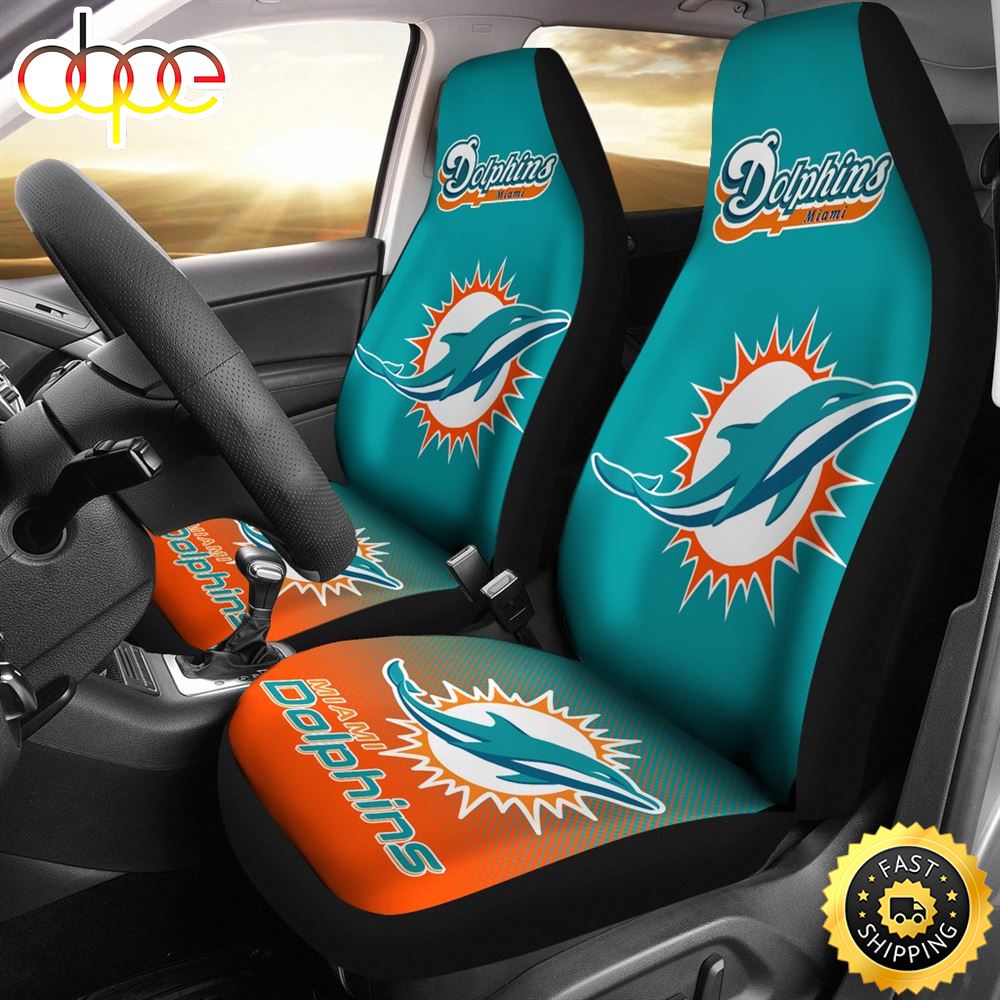 New Fashion Fantastic Miami Dolphins Car Seat Covers Ylwrwa