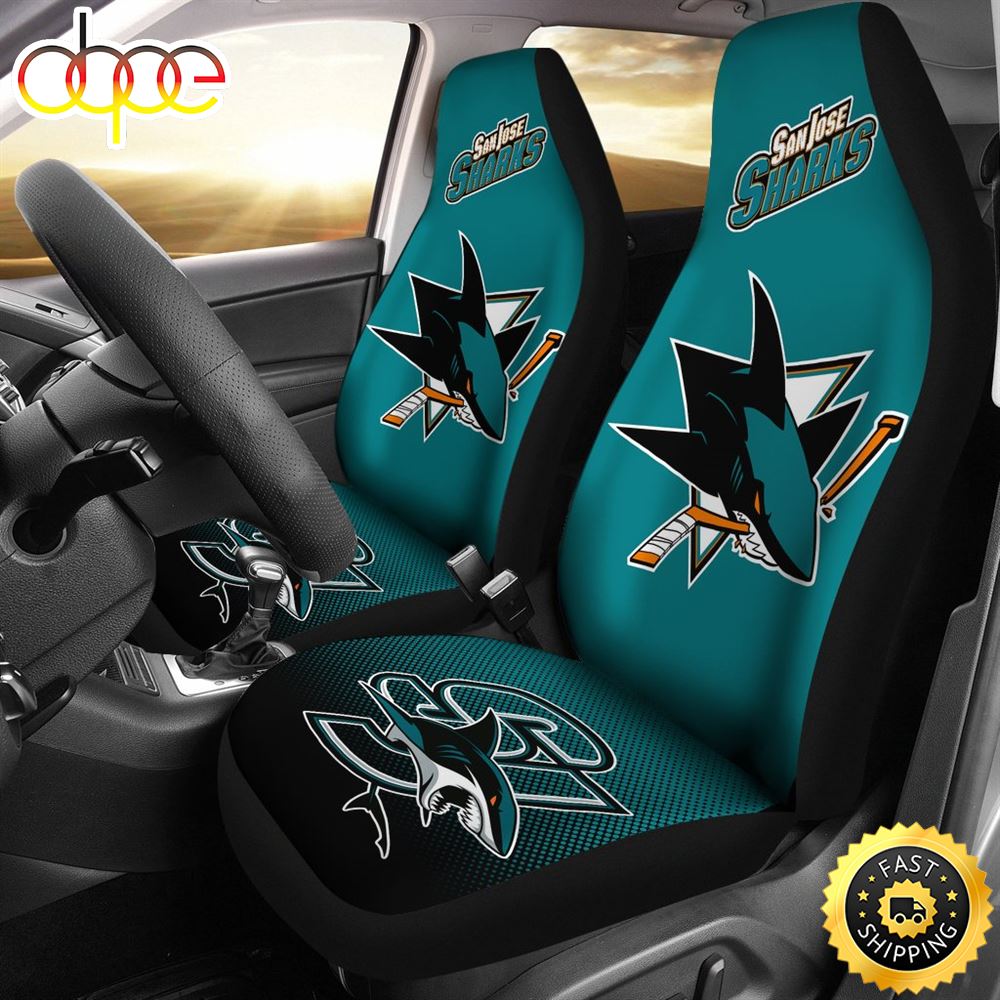 New Fashion Fantastic San Jose Sharks Car Seat Covers W8w3ti