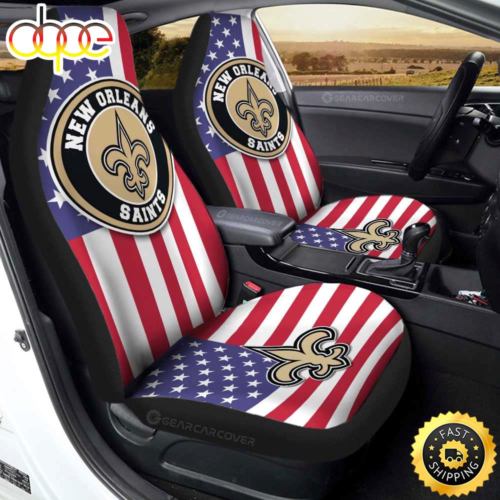 New Orleans Saints Car Seat Covers Custom Car Decor Accessories Tei74f