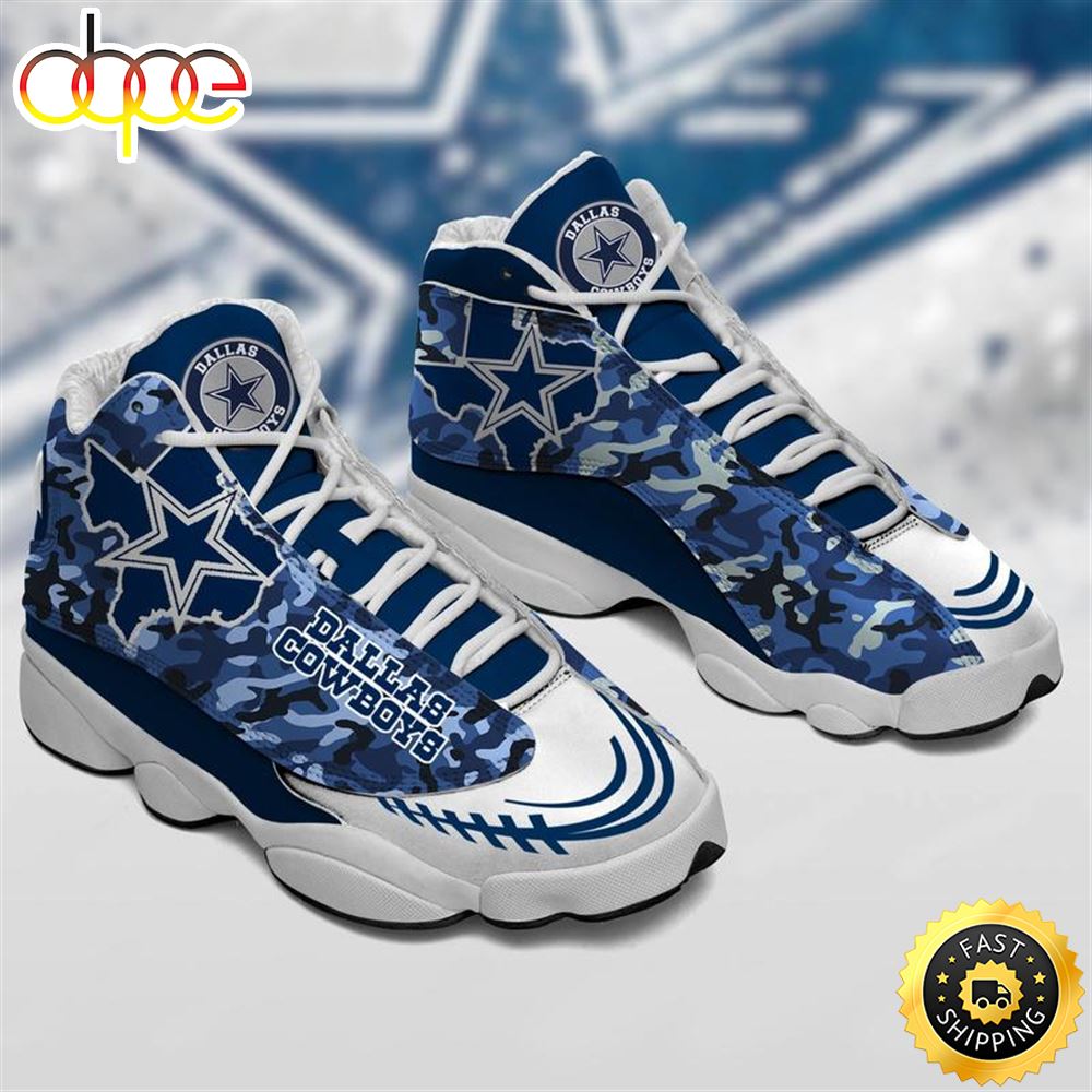 Nfl Dallas Cowboys Air Jordan 13 Sneaker Shoes Mt6iqj