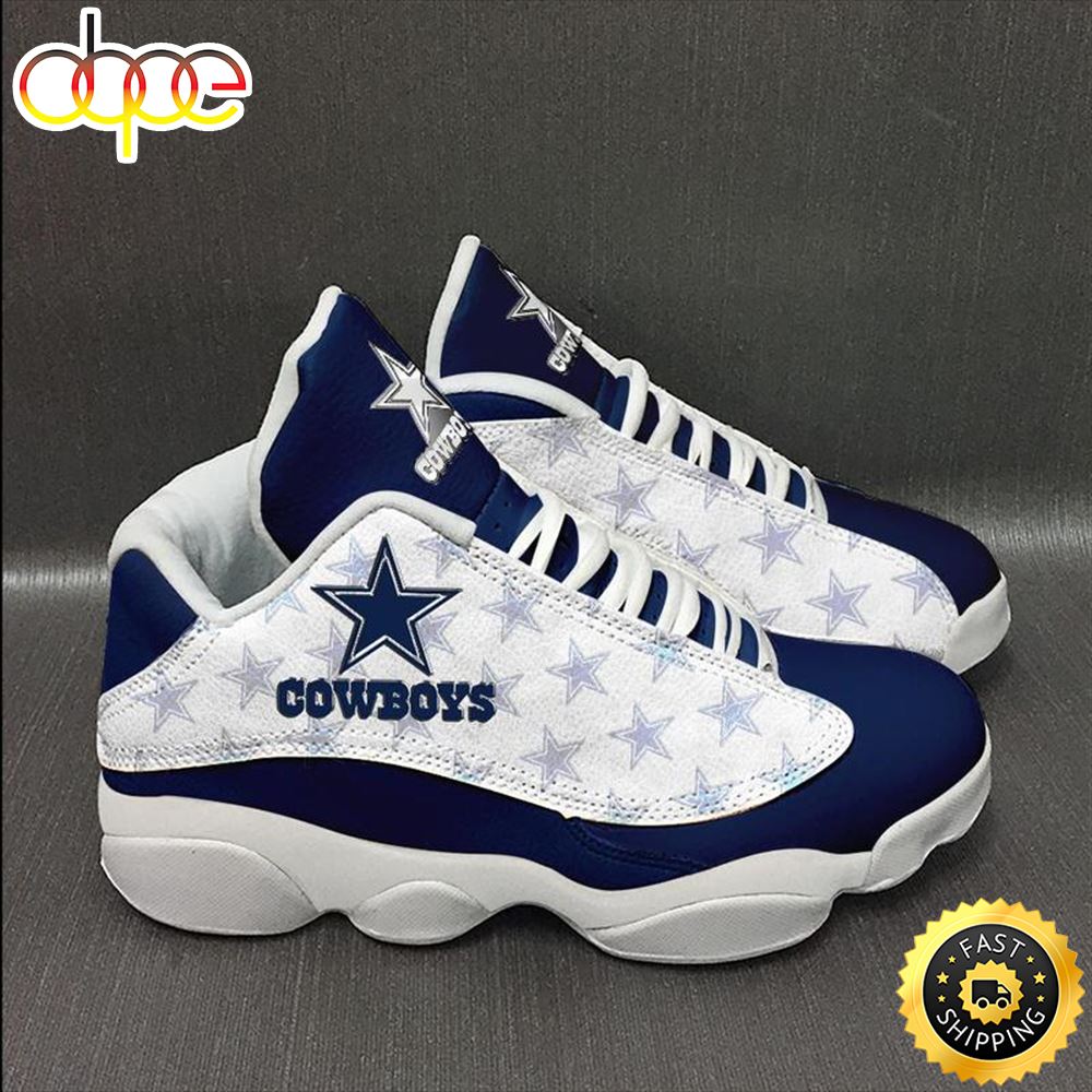 Nfl Dallas Cowboys Team Air Jordan 13 Sneaker Shoes Umdsjp